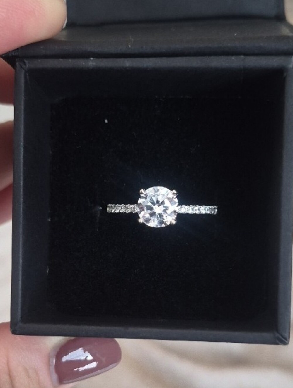 14k White Gold 2ct. Engagement Ring